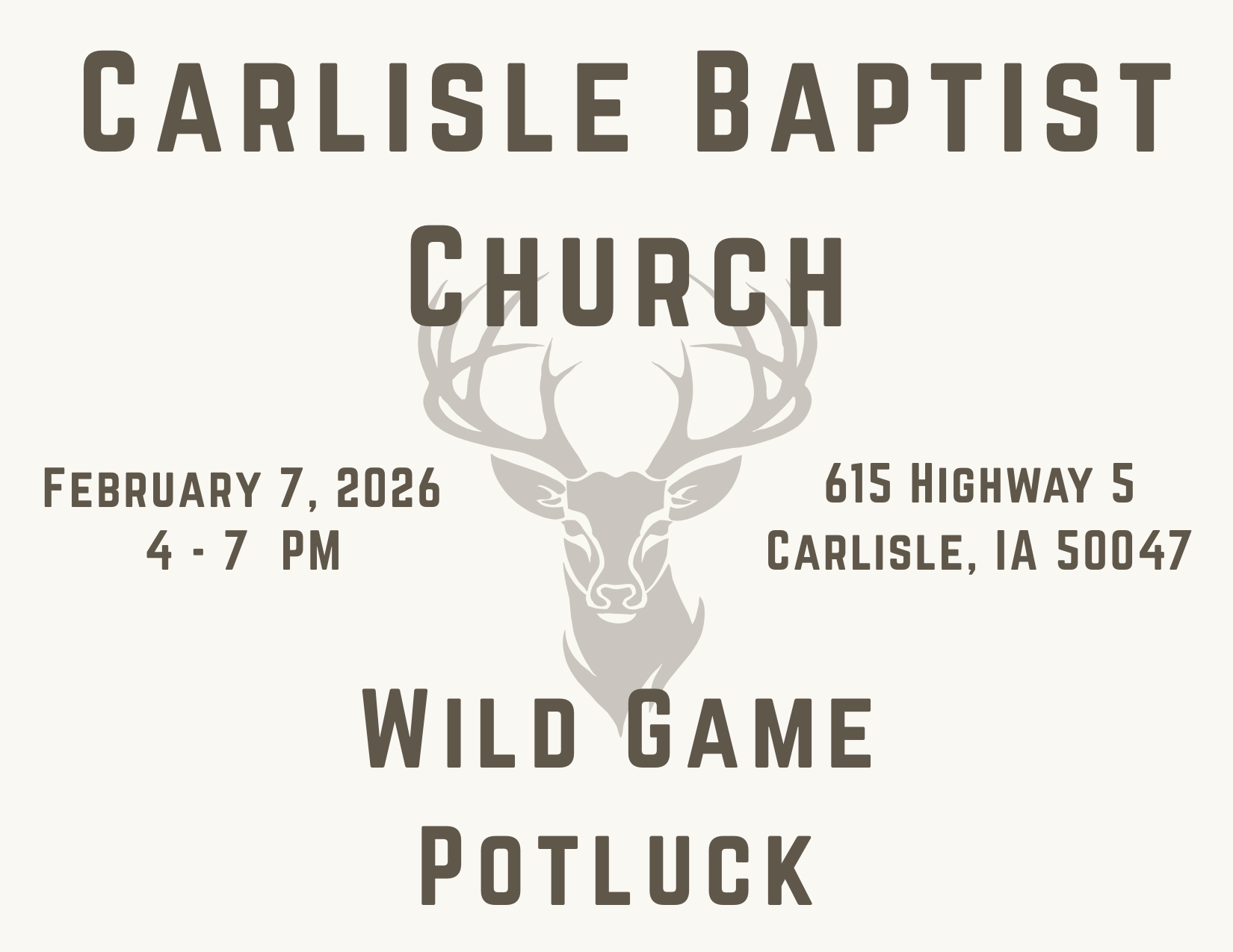 Wild Game Potluck