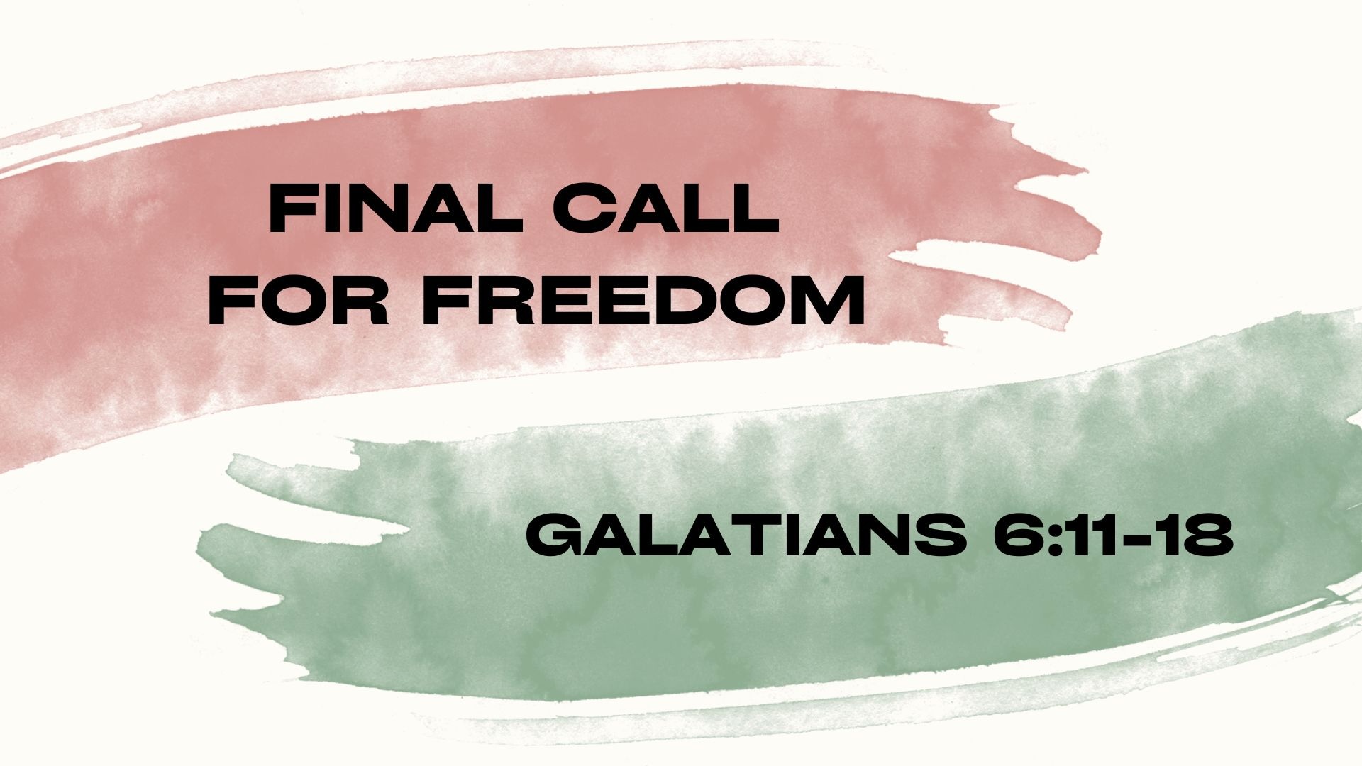 Final Call For Freedom